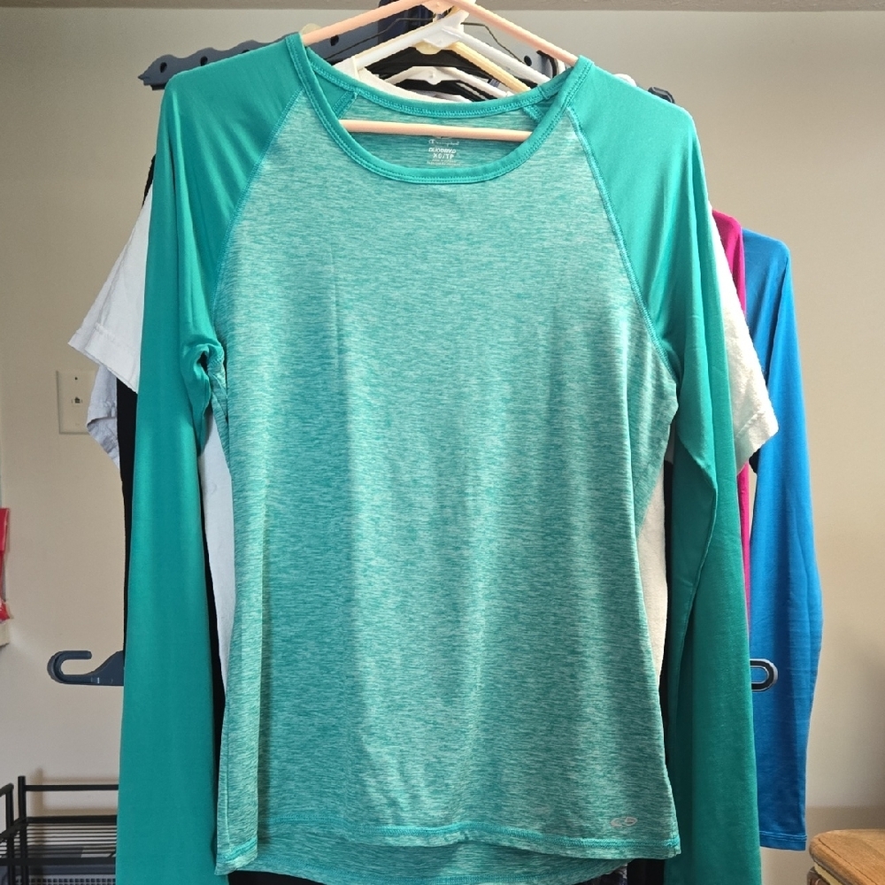 Women's XS Teal Long Sleeve Top